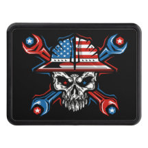 crâne de roughneck patriotique