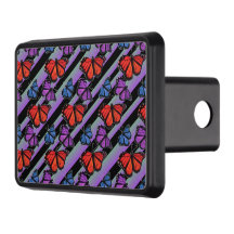 Motif arc-en-ciel rayé de papillon coloré