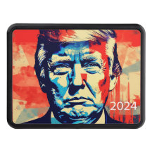 Style d'affiche rouge, blanc et bleu Trump