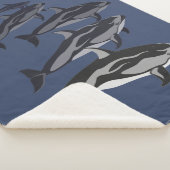 Couverture Dauphin Couverture Sherpa Dauphin Blanc (3/4)