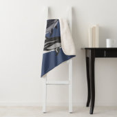 Couverture Dauphin Couverture Sherpa Dauphin Blanc (En situation)