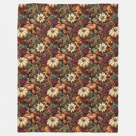 Couverture d'automne confortable avec élégance flo (Devant)