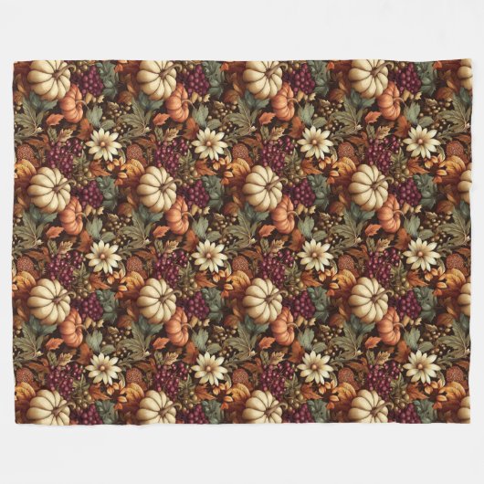 Couverture d'automne confortable avec élégance flo (Devant (Horizontal))