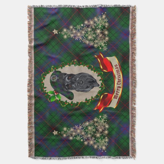 Couverture Davidson Scottie Chien Christmas Thon Blanket (devant Vertical)