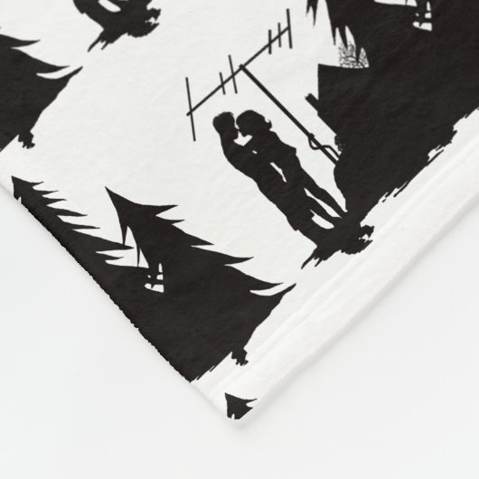 Couverture de baiser d'ouatine de silhouette de (Coin)