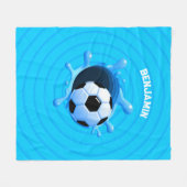Couverture de balle de soccer personnalisée (Devant (Horizontal))