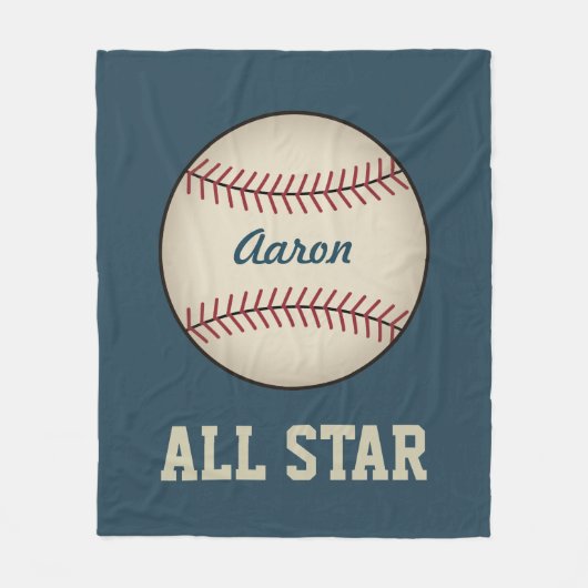 Couverture de base-ball bleu sport personnalisé Ca (Devant)