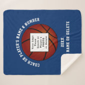 Couverture de basket-ball personnalisée pour les j (Devant (Horizontal))