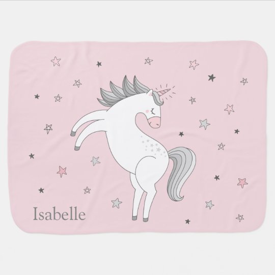 Couverture De Bebe De Fille De Licorne Zazzle Be