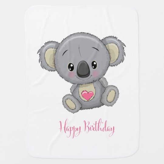 Couverture De Bebe De Koala De Joyeux Anniversaire Zazzle Be