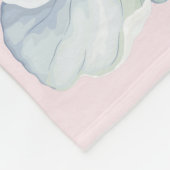 Couverture de bébé d'ouatine de fleurs et de (Coin)