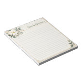 Couverture de bloc-notes initiale & nom botanique (Incliné)