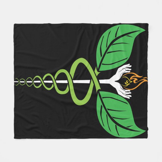 Couverture de caducée de médecin de naturopathique (Devant (Horizontal))