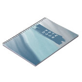 Couverture de cahier à dégradé bleu minimal (Côté gauche)