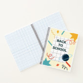 Couverture de cahier abstrait de rentrée scolaire (Intérieur)