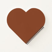 Couverture de cahier classique en cuir marron (Dos)