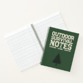 Couverture de cahier de notes de survie en plein a (Intérieur)