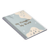 Couverture de cahier grise A4 Document (Côté Droit)