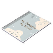 Couverture de cahier grise A4 Document (Côté gauche)