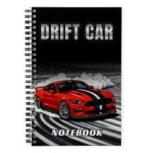 Couverture de cahier rouge pour voiture de drift