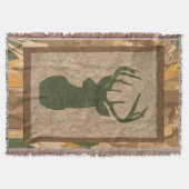 Couverture de Camouflage Brown rustique avec cerf (Devant)