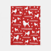 Couverture de caniche personnalisée Cadeau Amoureu (Devant)