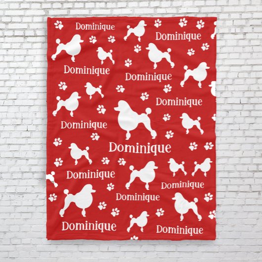 Couverture de caniche personnalisée Cadeau Amoureu