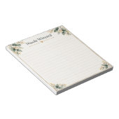 Couverture de carnet de notes botanique élégant pe (Incliné)