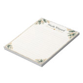 Couverture de carnet de notes botanique élégant pe (Tourné)