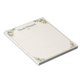 Couverture de carnet de notes botanique floral élé (Incliné)