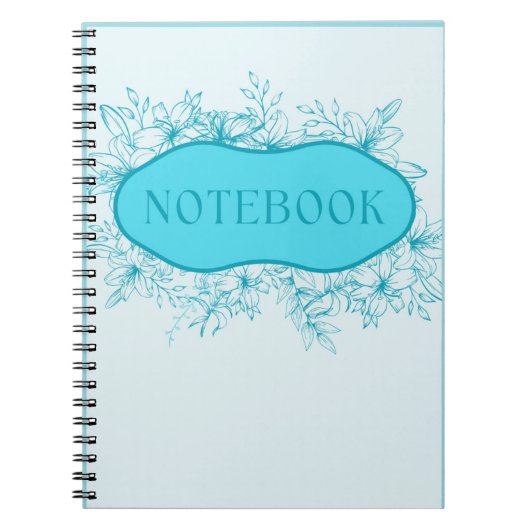 Couverture de Carnet Floral Bleu (Devant)