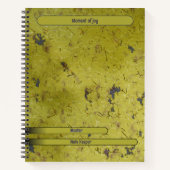 Couverture de Carnet spirale avec impression de te (Devant)