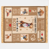 Couverture de chien de boîte personnalisée, (Devant (Horizontal))