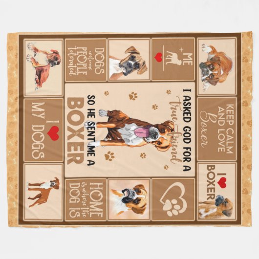 Couverture de chien de boîte personnalisée, (Devant (Horizontal))