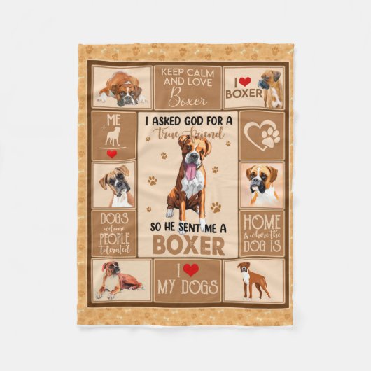 Couverture de chien de boîte personnalisée, cadeau (Devant)