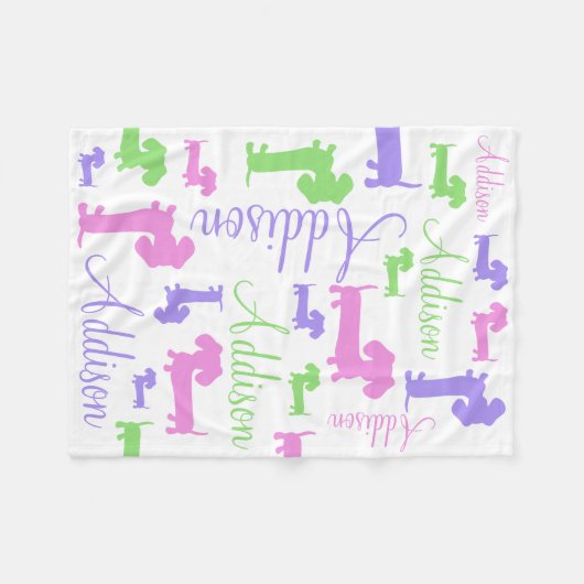 Couverture de chien de saucisse de teckel de bébé (Devant (Horizontal))