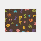 Couverture de chien en polaire personnalisée (Devant (Horizontal))