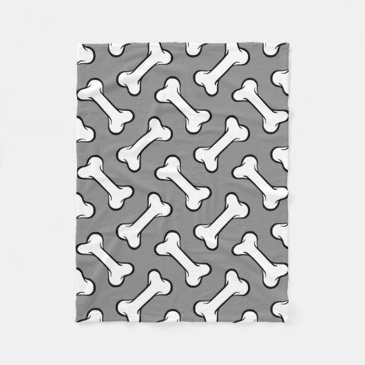 Couverture de chien Motif gris et blanc amusant (Devant)