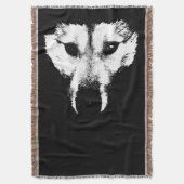 Couverture de chiot loup Couverture jetée Husky ch (devant Vertical)