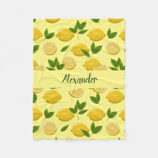 Couverture de citron pour bébés, enfants et adulte (Devant)