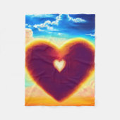 Couverture de coeur rose et violet (Devant)