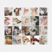 Couverture de collage personnalisée de 20 photos (Devant (Horizontal))