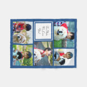 Couverture de collection photo bleue personnalisée (Devant (Horizontal))