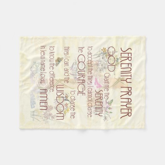 Couverture de confort de prière de sérénité (Devant (Horizontal))