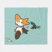 Couverture de corgi de baiser de gui (Devant (Horizontal))