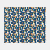 Couverture de corgi - motifs mignons de corgi (Devant (Horizontal))