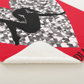 Couverture de danse avec coeur argenté pétillant. (3/4)