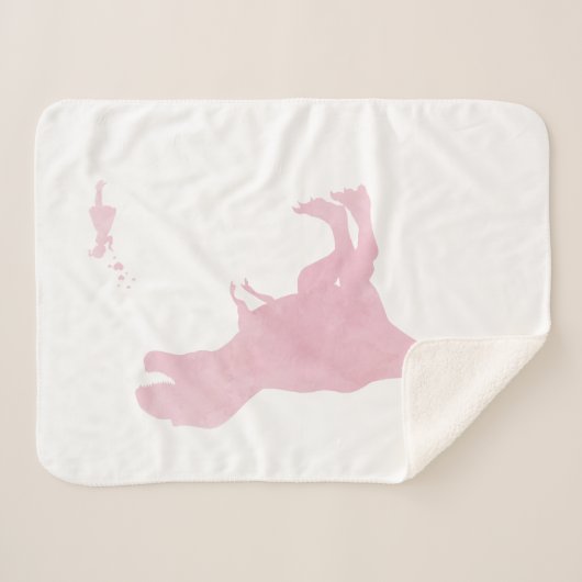 Couverture de dinosaure de filles - décor de (Devant (Horizontal))