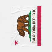 Couverture de drapeau d'ours de la Californie (Devant)
