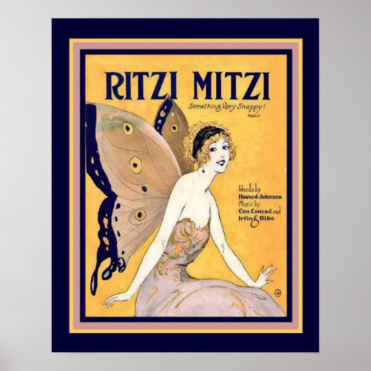 Couverture de feuille Art déco "Ritzi Mitzi" Impri (Devant)